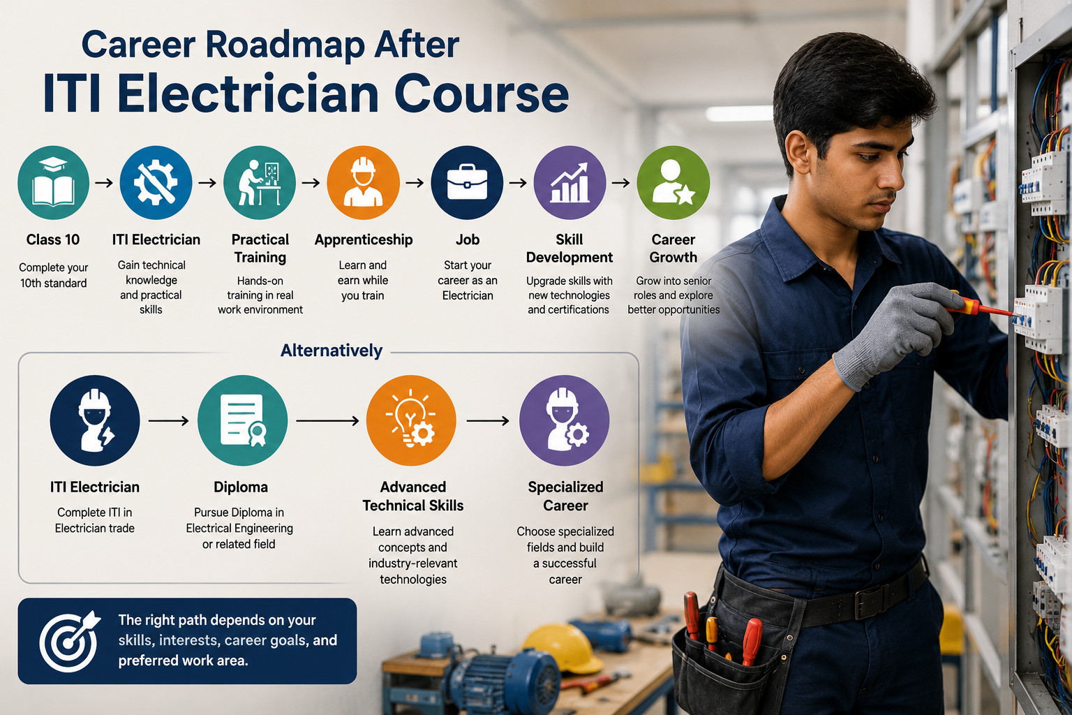 Career Roadmap After ITI Electrician